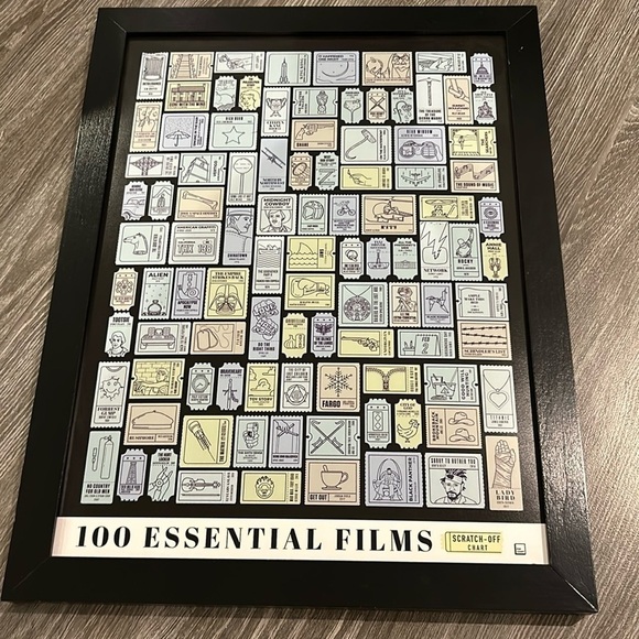 Essential Film Scratch Off Chart A Memento Poster for Movies w/ Scratch-Off foil - Picture 4 of 5